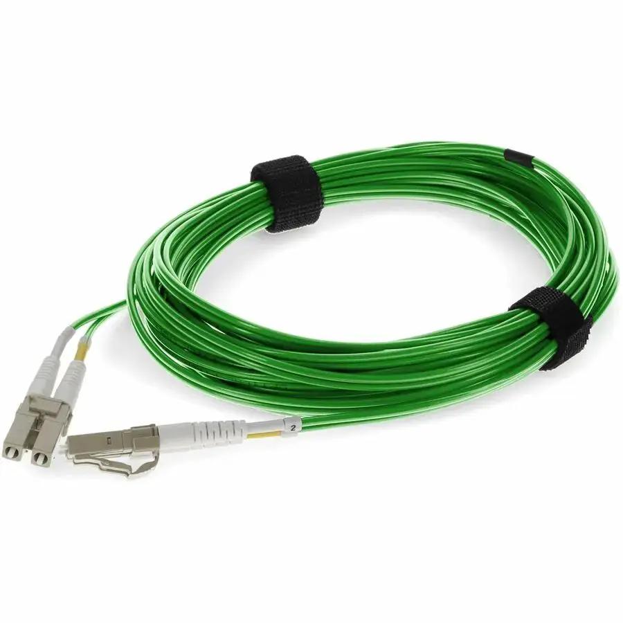 AddOn 2m LC (Male) to LC (Male) Green OM3 Duplex Riser Fiber Patch Cable by ADDON CUSTOM