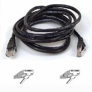 Belkin RJ45 Category 5e UTP Patch Cable – Black, 16 ft for Reliable LAN Connectivity by Belkin International, Inc