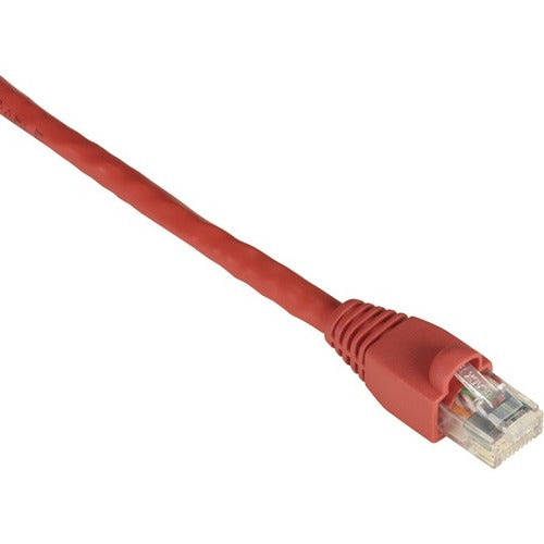 Black Box GigaTrue Cat.6 UTP Patch Cable – 50 ft Red, High-Speed Ethernet, Gold-Plated Connectors