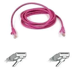 Belkin Cat. 5e UTP Snagless Pink Ethernet Patch Cable – Reliable Gigabit Network Connection by Belkin International, Inc