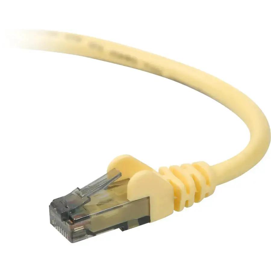 Belkin Cat6 Snagless Patch Cable, 2 Feet - Yellow Ethernet Network Cable for High-Speed Data Transfer by Belkin International, Inc
