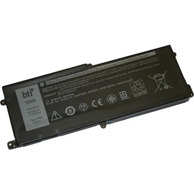 BTI DT9XG 7PWKV 0KJYFY 90Wh Battery for HP Alienware Area Notebooks | Reliable 11.4V Replacement with 7894mAh Capacity