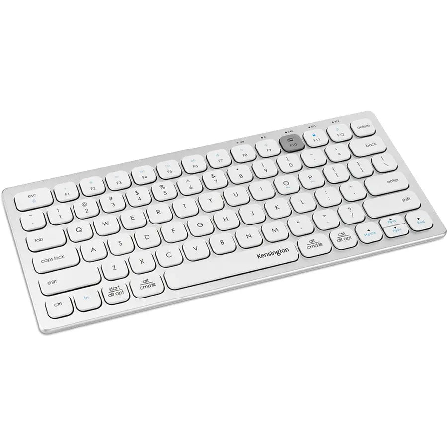 Kensington Multi-Device Dual Wireless Compact Keyboard - Silver, K75504US