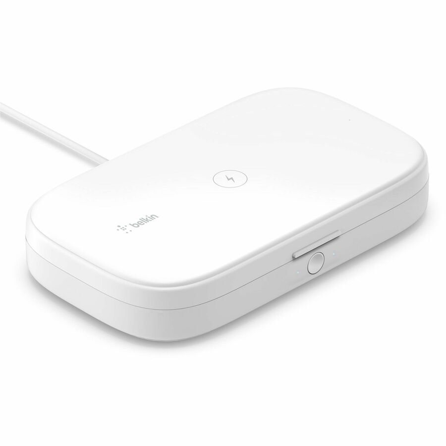 Belkin BoostCharge UV Sanitizer + Wireless Charger - Fast Wireless Charging and Bacterial Elimination for Smartphones and More