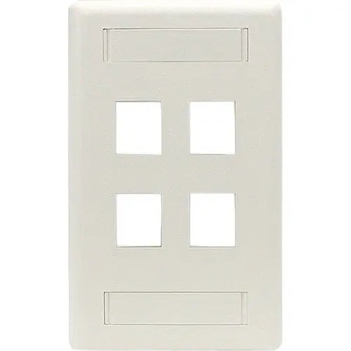 Black Box GigaStation2 WPT456 1-Socket Network Faceplate, Office White