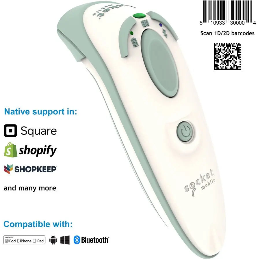 Socket Mobile DuraScan D755 Healthcare Barcode Scanner – Wireless 2D & 1D Scanning with Bluetooth and Rugged Design