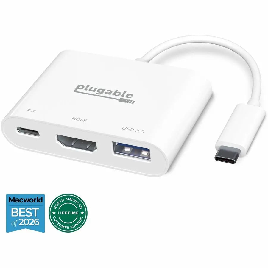 Plugable USB-C to HDMI Multiport Adapter with 4K Support and USB 3.0 - Model USBC-MD103