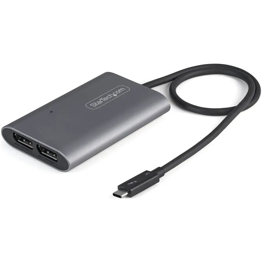 StarTech Thunderbolt 3 to Dual DisplayPort Adapter TB32DP14 – Supports 8K and 4K Monitors with HDR and High-Speed Performance