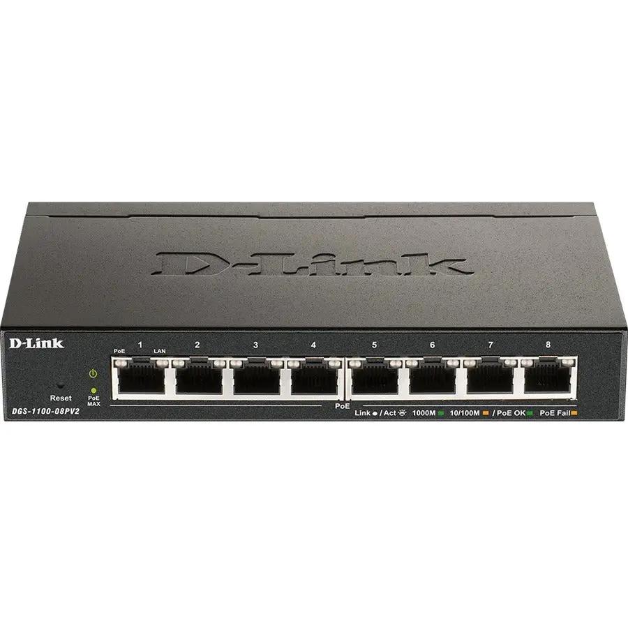 D-Link DGS-1100-08PV2 Ethernet Switch – 8-Port PoE Managed Layer 2 Network Switch for Small and Medium Business by D-Link Systems, Inc