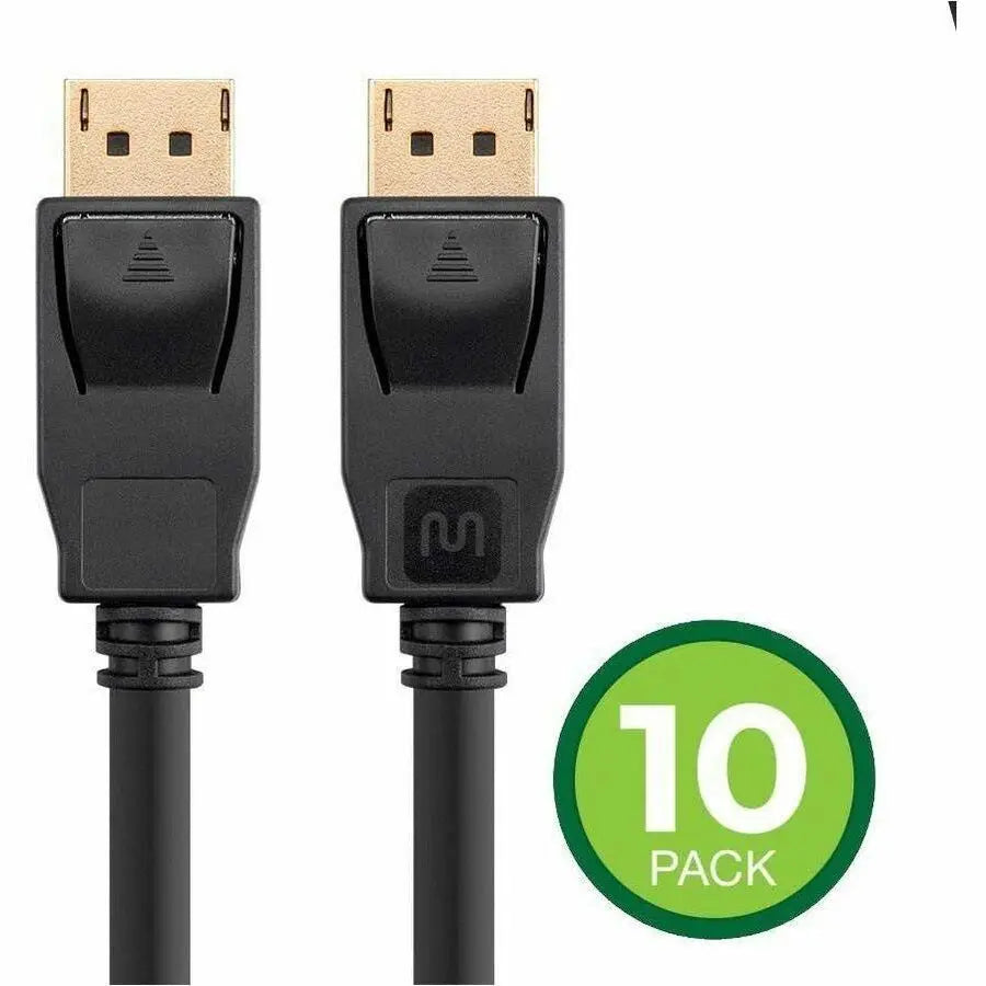 Monoprice Select Series DisplayPort 1.2a Cable 3ft (10-Pack) for 4K UHD and 3D Video