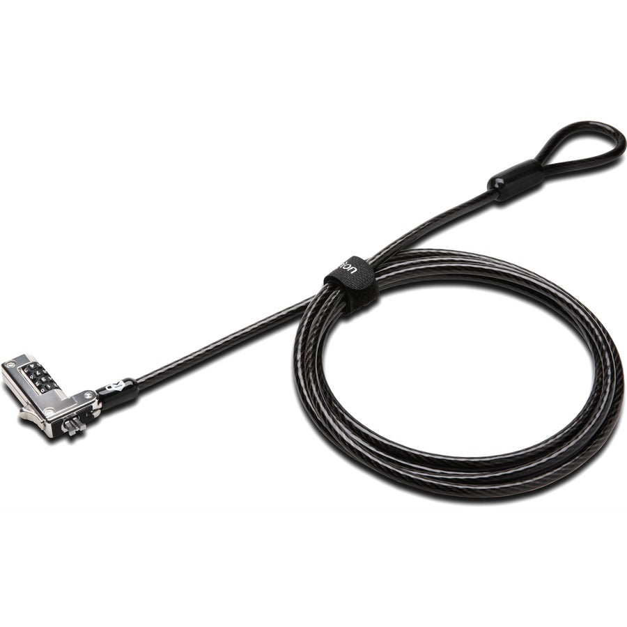 Kensington Slim NanoSaver Combination Laptop Lock K60603WW – Theft-Resistant Carbon Steel Cable Lock with One-Handed Operation and Five-Year Warranty