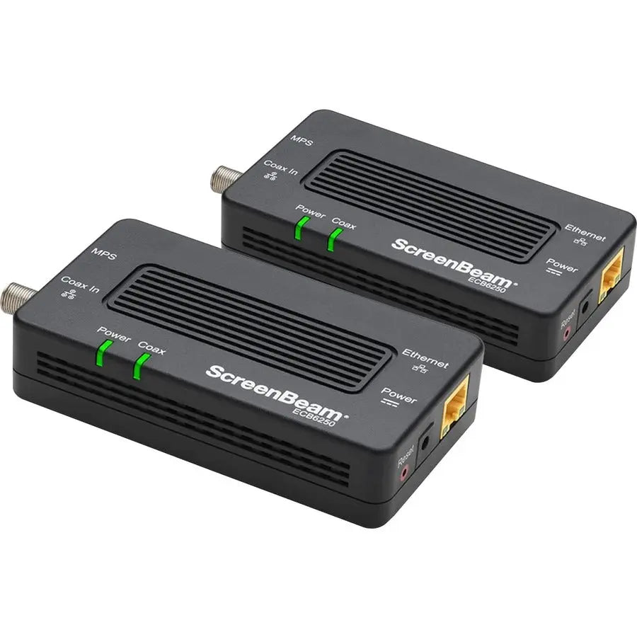 ScreenBeam ECB6250 MoCA 2.5 Network Adapter with 1 Gbps Ethernet for Home Networking and Wi-Fi Extension