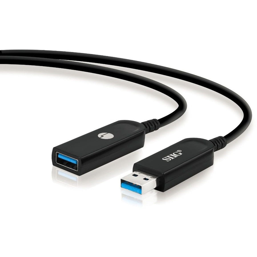 SIIG USB 3.0 AOC Male to Female Active Cable - 30 Meters for Long-Distance Data Transfer