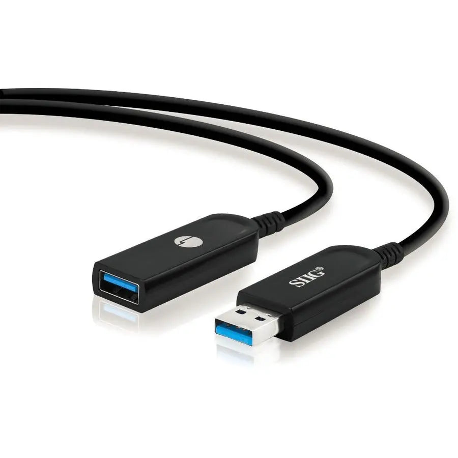 SIIG 50M USB 3.0 AOC Male to Female Active Cable - High-Speed 164ft Extension for USB 3.0 Devices