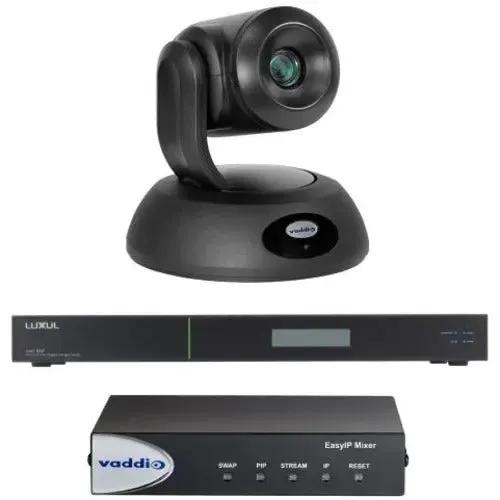 Vaddio EasyIP 20 Video Conferencing Mixer Kit with IP PTZ Camera - Black by Legrand Group
