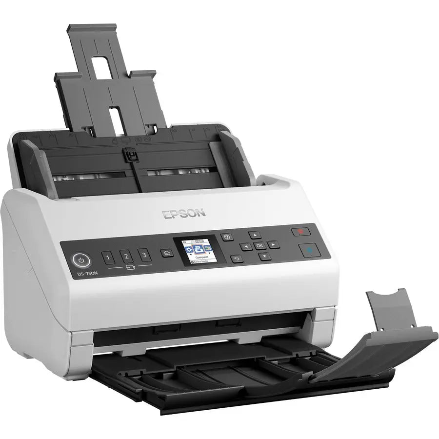 Epson DS-730N Sheetfed Scanner - High-Speed Network Document Scanner with 40 ppm and 100-Page ADF