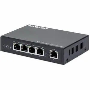 Intellinet 4-Port Gigabit Ultra PoE Extender - Extends PoE Range up to 328 ft. with 90W Power Budget