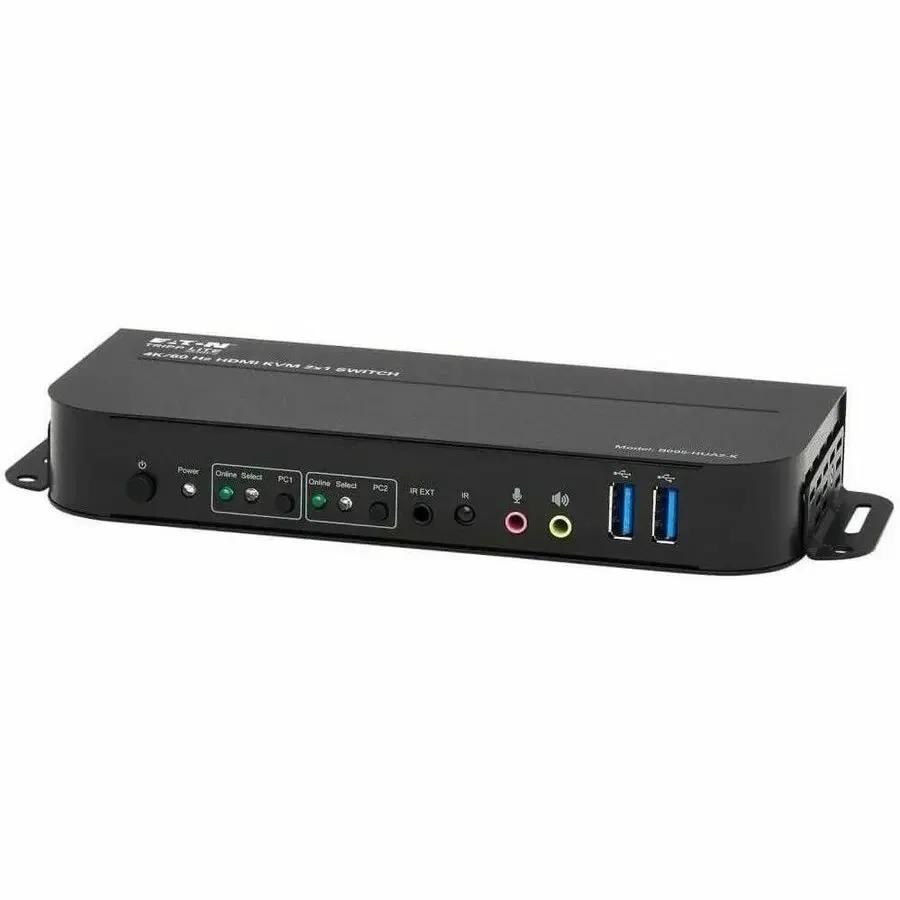 Eaton Tripp Lite Series B005-HUA2-K 2-Port HDMI/USB KVM Switch for 4K Video and Multi-Device Control