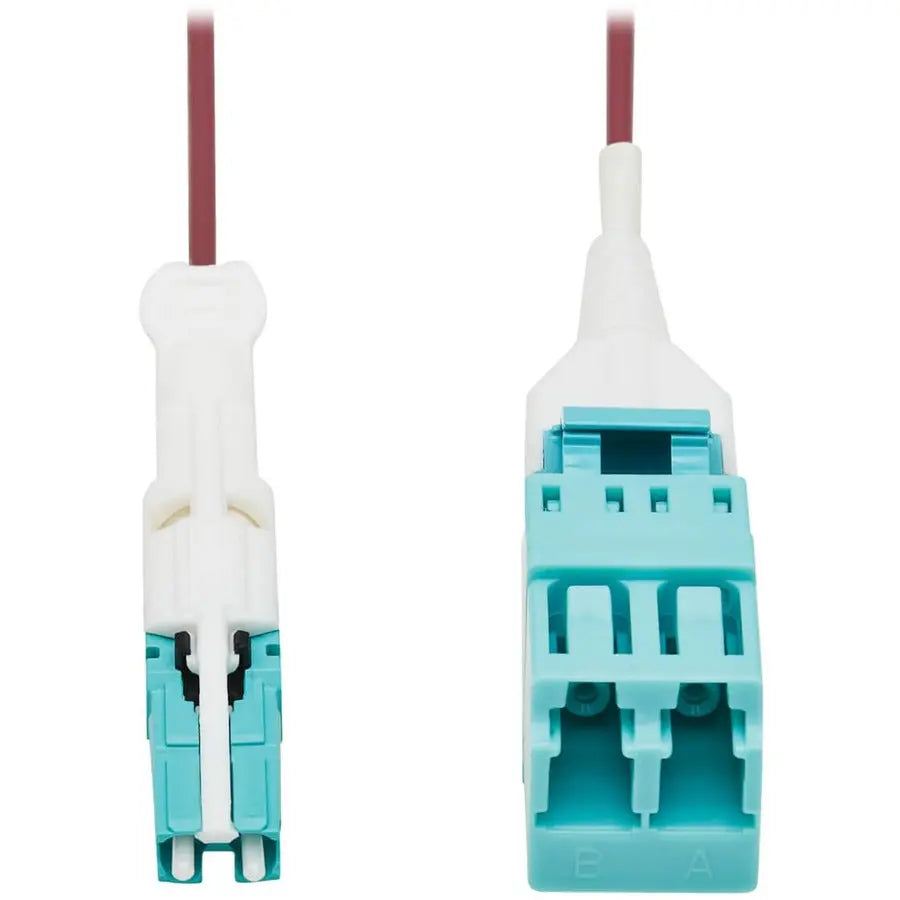 Eaton Tripp Lite Series N822L-001-MF 12-Inch Duplex OM4 Fiber Optic Network Cable with CS Connector and Magenta LSZH Jacket