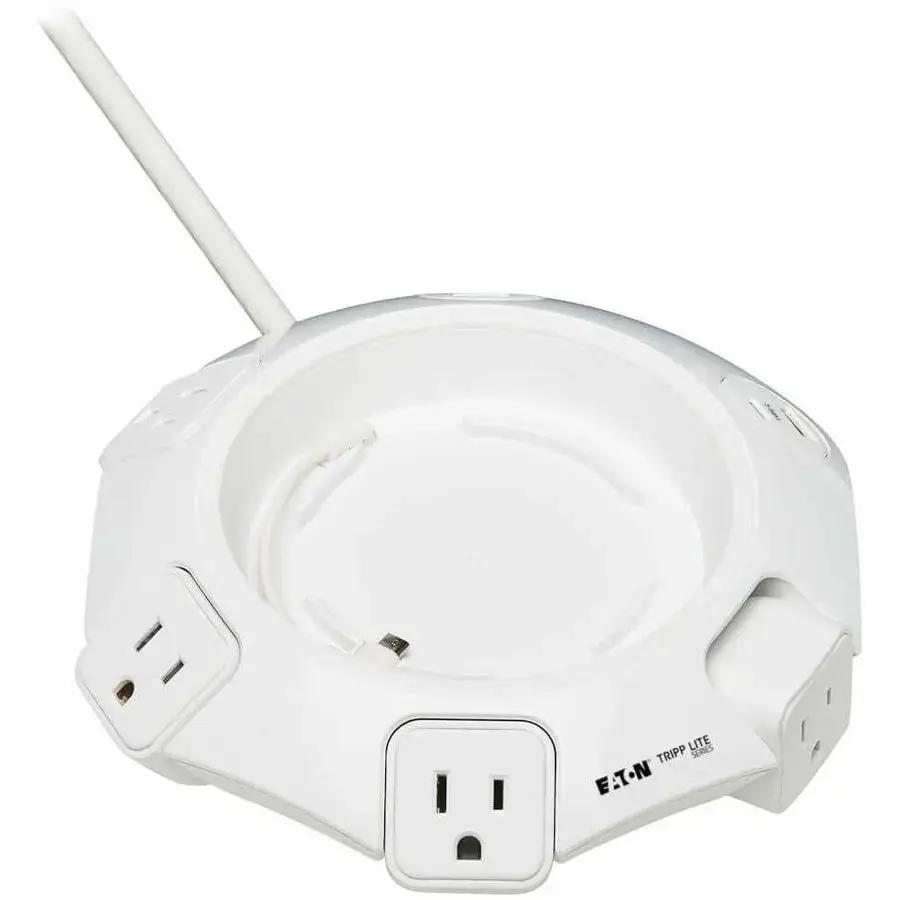 Eaton Tripp Lite Series Protect It! TLP48USBCUFO Conference Surge Protector with USB Charging and Smart Speaker Cradle by Eaton Corporation