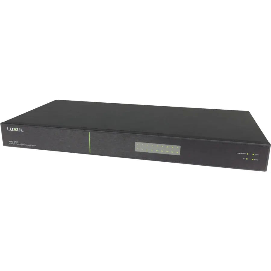Vaddio EasyIP Switch Model 999-11208-000 — Rack-Mountable Ethernet Switch with Layer 3 Routing and PoE Management