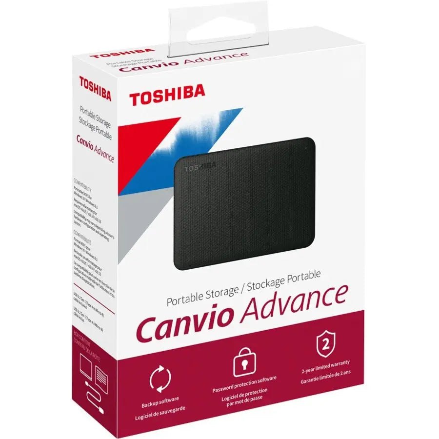 Toshiba Canvio Advance HDTCA10XW3AA 1TB Portable External Hard Drive in White