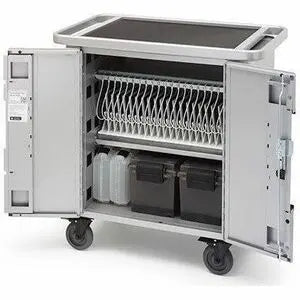 Bretford PureCharge Cart HGFM2BG1-USBC – Steel Charging Cart for iPad and iPad mini with Locking System and Accessory Storage