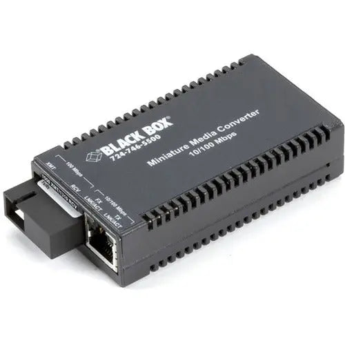 Black Box Multipower Miniature Transceiver/Media Converter LHC043A-R4 for Fiber to Desktop Connectivity