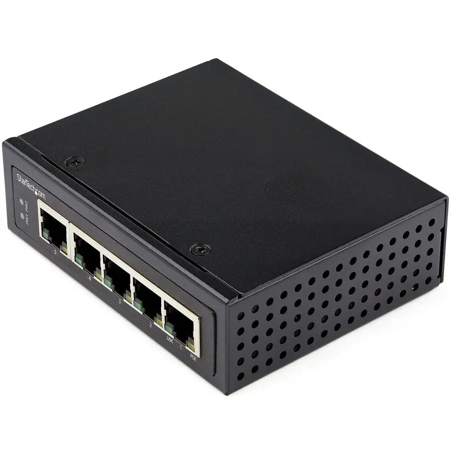 StarTech.com IESC1G50UP Industrial 5-Port Gigabit PoE Switch with 30W Power per Port