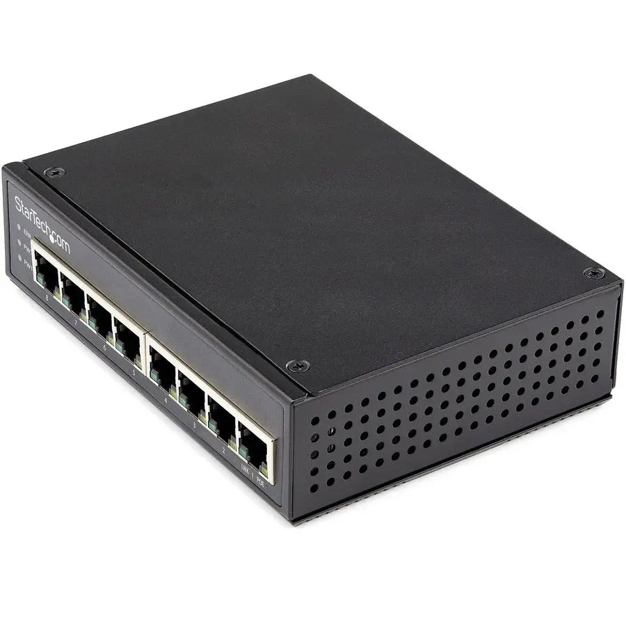 StarTech.com IESC1G80UP Industrial 8-Port Gigabit PoE Switch with 30W per Port and Redundant Power