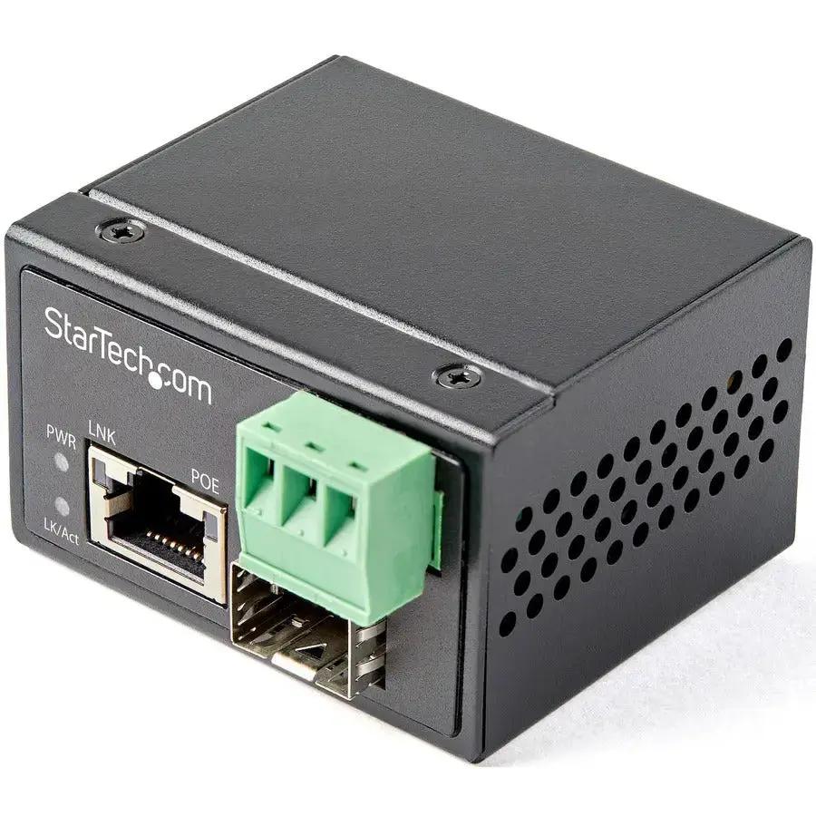 StarTech.com IMC1GSFP30W PoE+ Industrial Fiber to Ethernet Media Converter with SFP Slot and Rugged Design by STARTECH.COM