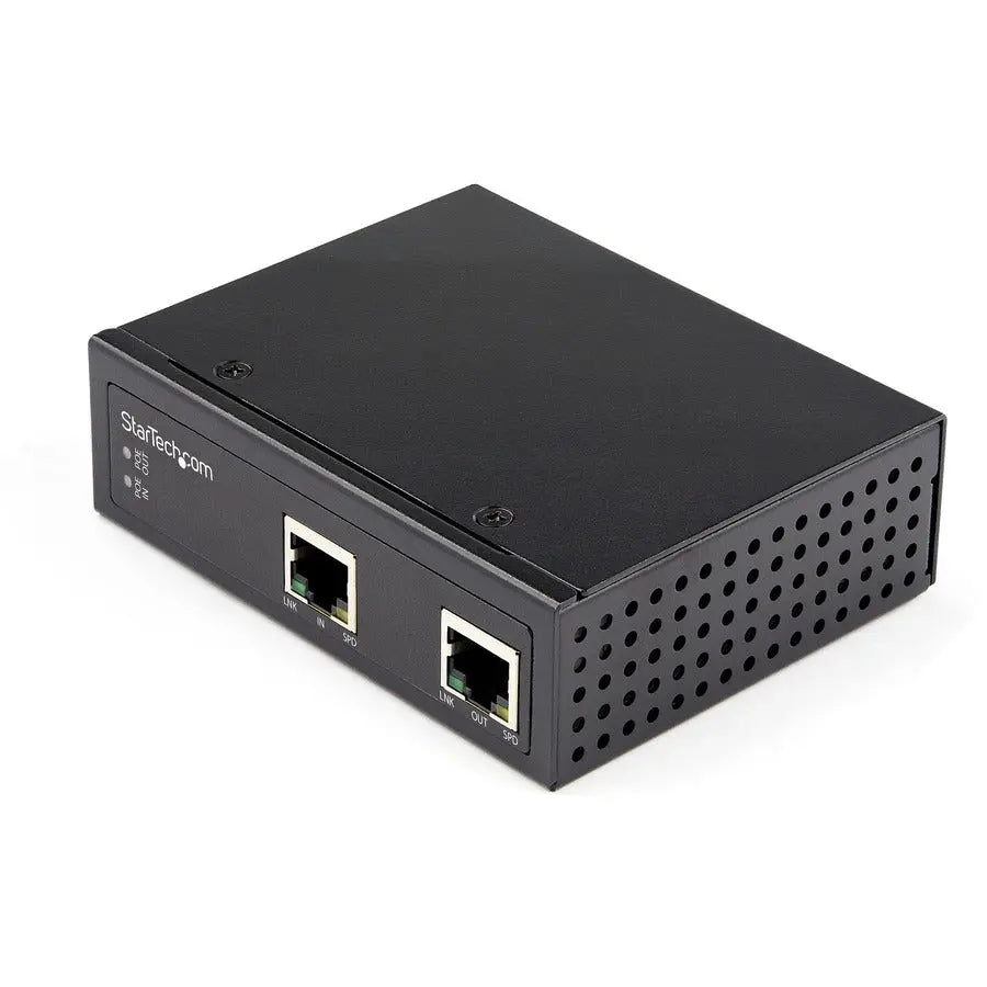 StarTech.com POEEXT1G60W Industrial Gigabit PoE Extender - 60W 802.3bt PoE++ - 100m/330ft Ethernet Range Extension with IP30 Housing