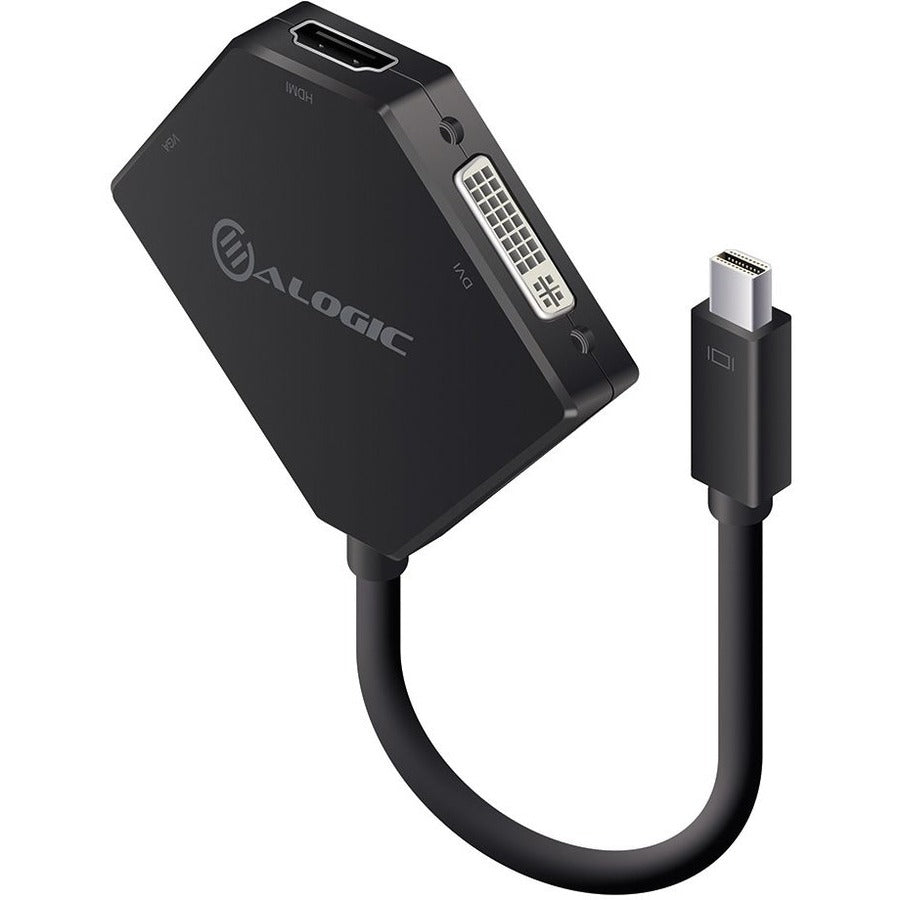 Alogic Elements MDP-VGDVHD-ADP Mini DisplayPort to HDMI DVI VGA Adapter - 3-in-1 Multi-Output Solution