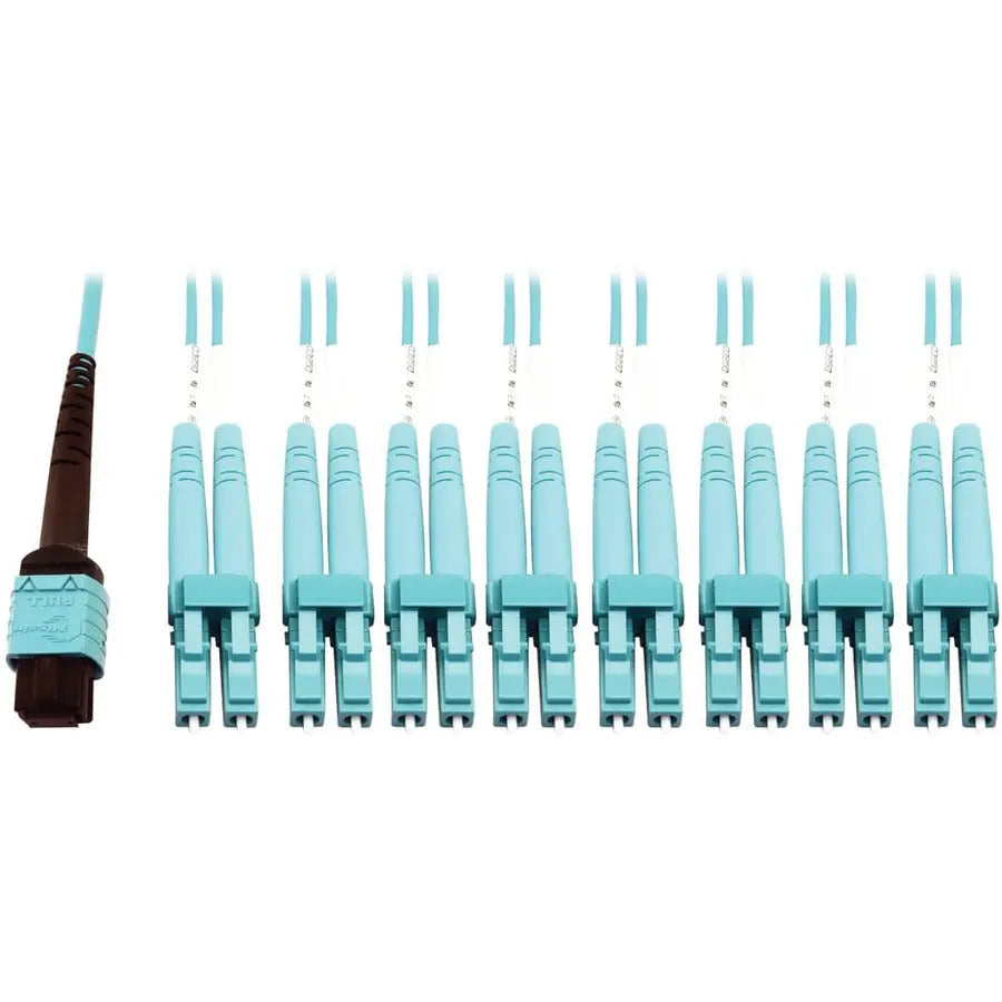 Eaton Tripp Lite Series N846D-01M-24CAQ 400GbE Multimode OM4 Fiber Optic Breakout Cable for High-Density Networks