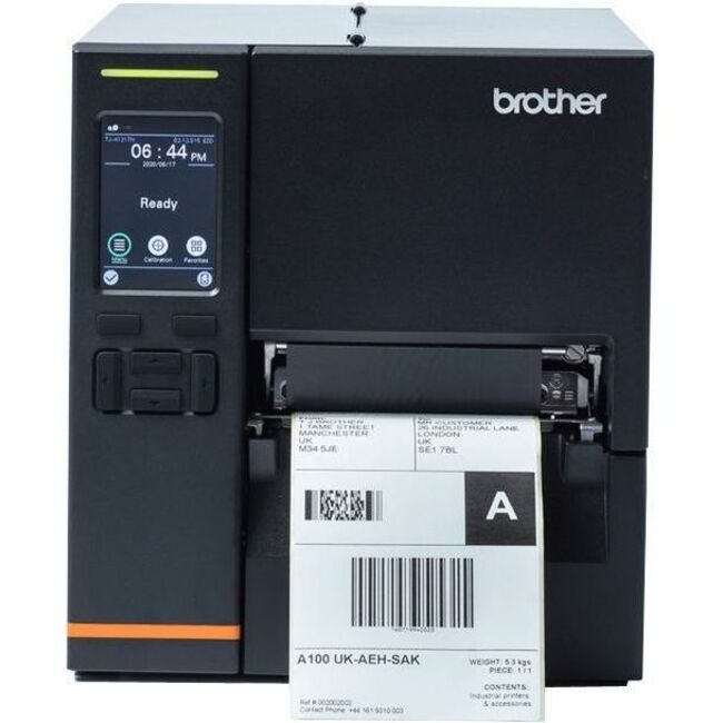 Brother TJ-4021TN Industrial Direct Thermal and Thermal Transfer Label Printer, 203 dpi