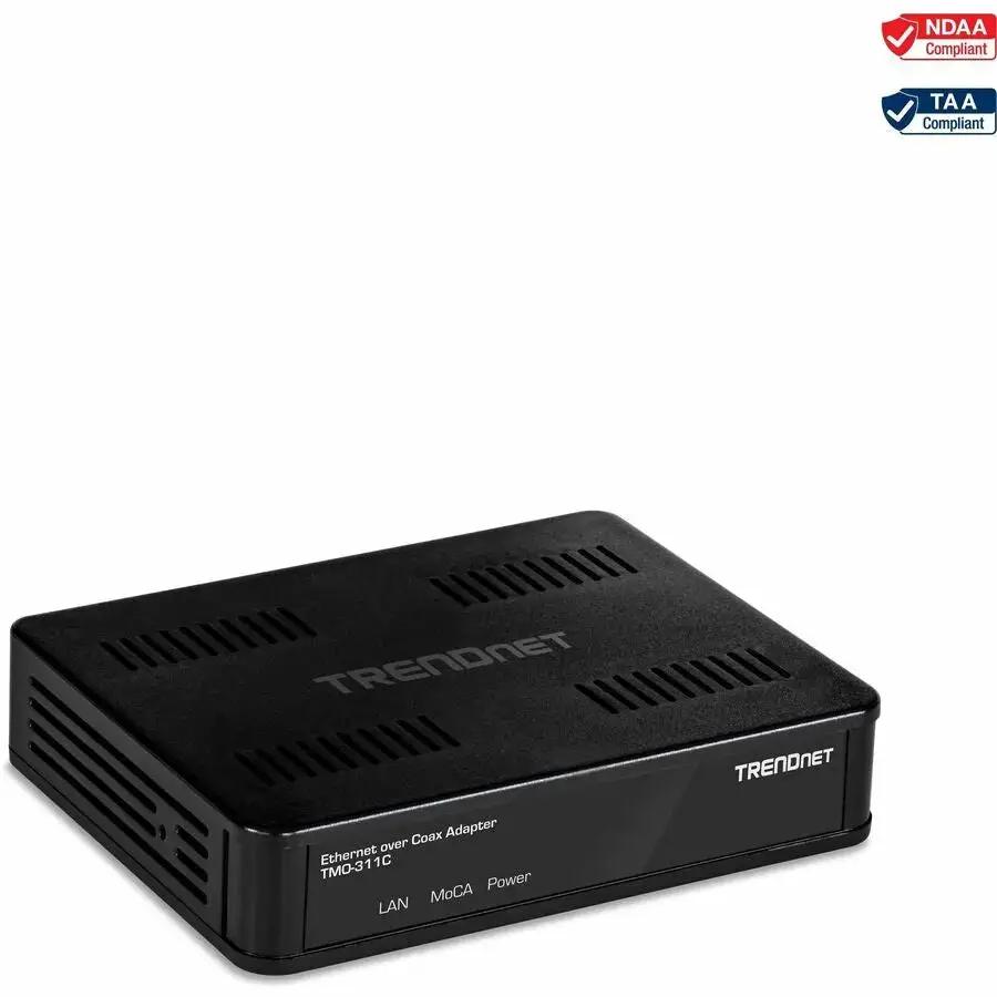TRENDnet MoCA 2.0 Ethernet Over Coax Adapter TMO-311C for High-Speed Network Extension by TRENDnet