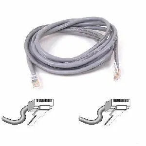 Belkin Cat. 5E STP Patch Cable - 10 ft Gray Ethernet Network Cable for LAN Connections