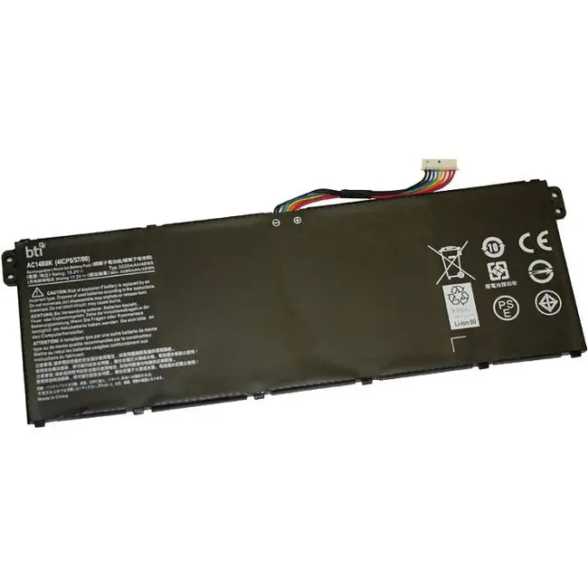 Battery Technology Inc. AC14B8K-BTI 15.2V 4-Cell Lithium-Ion Laptop Battery for Acer Aspire & Chromebooks