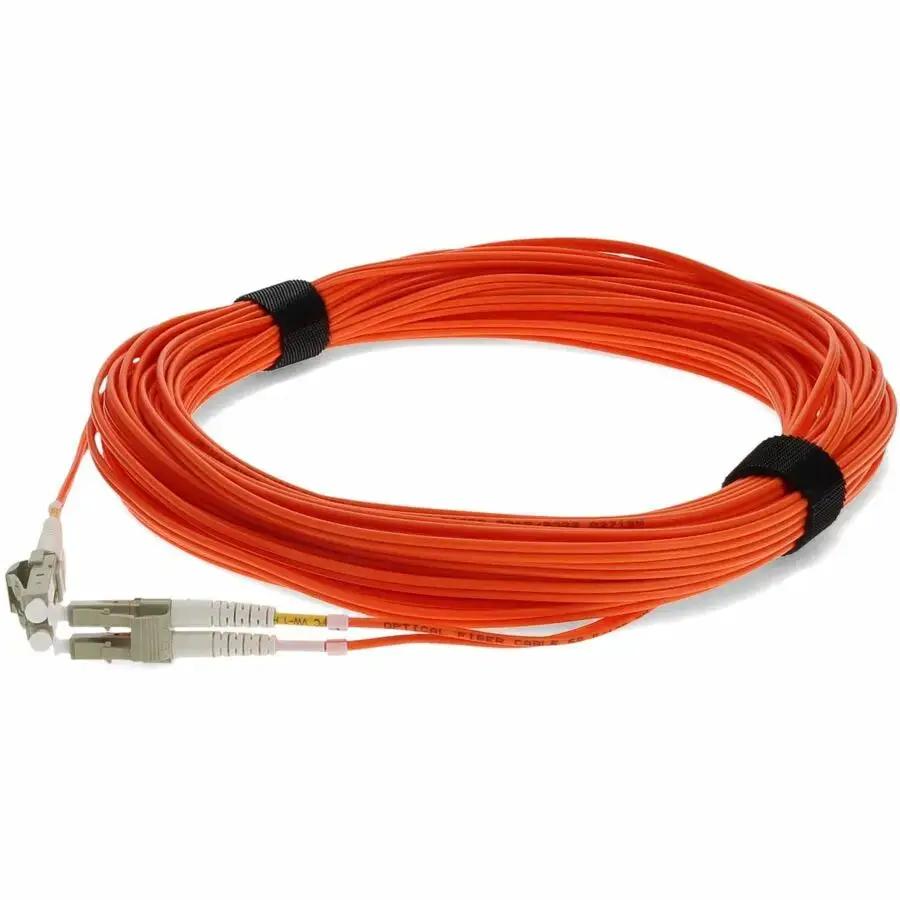 AddOn 46m LC to LC Orange OM1 Duplex Fiber Optic Patch Cable - Riser-Rated by AddOn