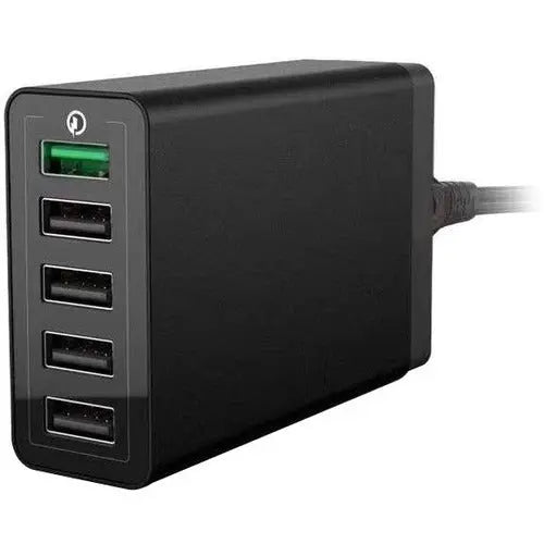 4XEM 5-Port USB Charger Model 4XPOWER5USB – 40W, 8A, Compact Travel-Friendly Power Adapter