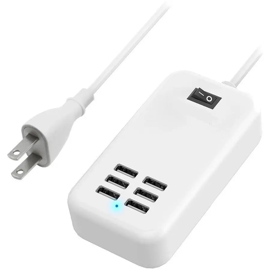4XEM 20W 6-Port USB Power Adapter – Compact Multi-Device Charging Solution
