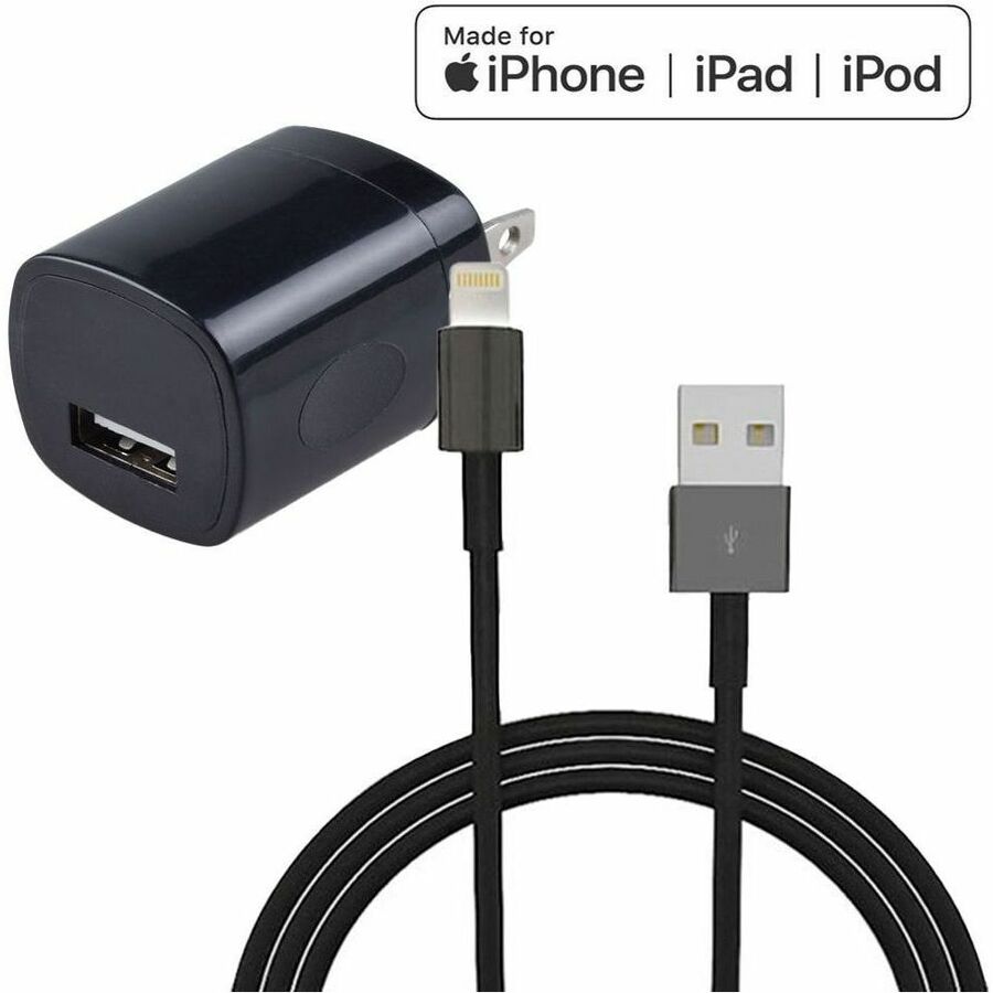 4XEM 3-Foot iPhone Charger and Lightning Cable Combo Kit - MFi Certified