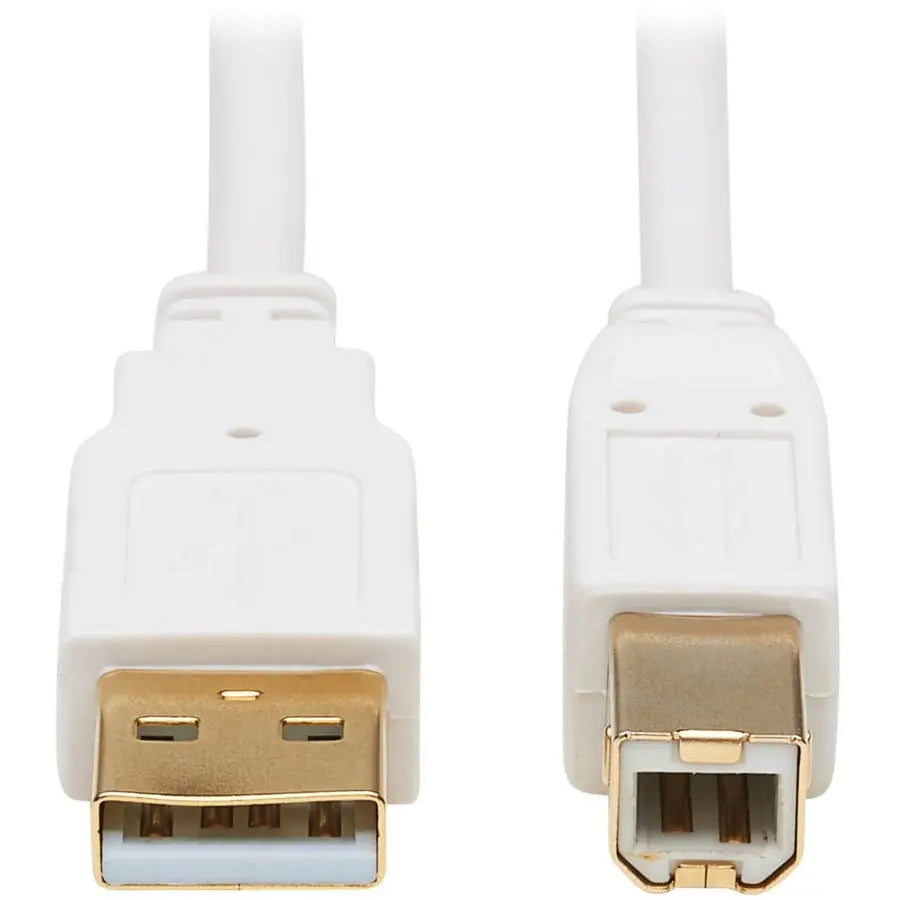 Eaton Tripp Lite Series Safe-It USB-A to USB-B Antibacterial Data Transfer Cable, 6 ft, White
