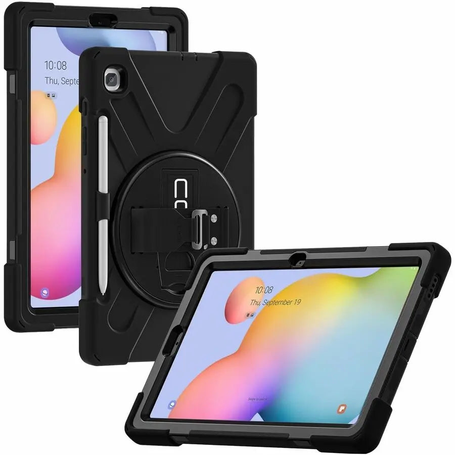 CODi Rugged Case for Samsung Galaxy Tab S6 Lite 10.4" - Black with S Pen Storage and 360-Degree Protection