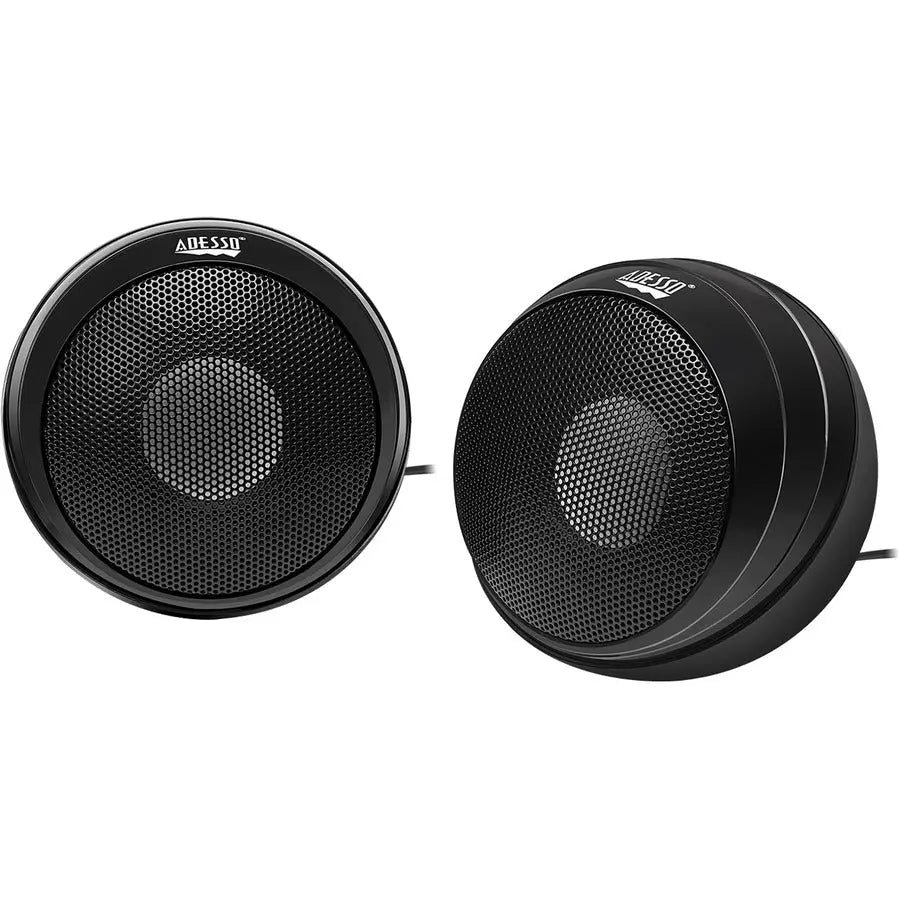 Adesso Xtream S4 USB Desktop Speakers - 2.0 Stereo System with 5W x 2 Power