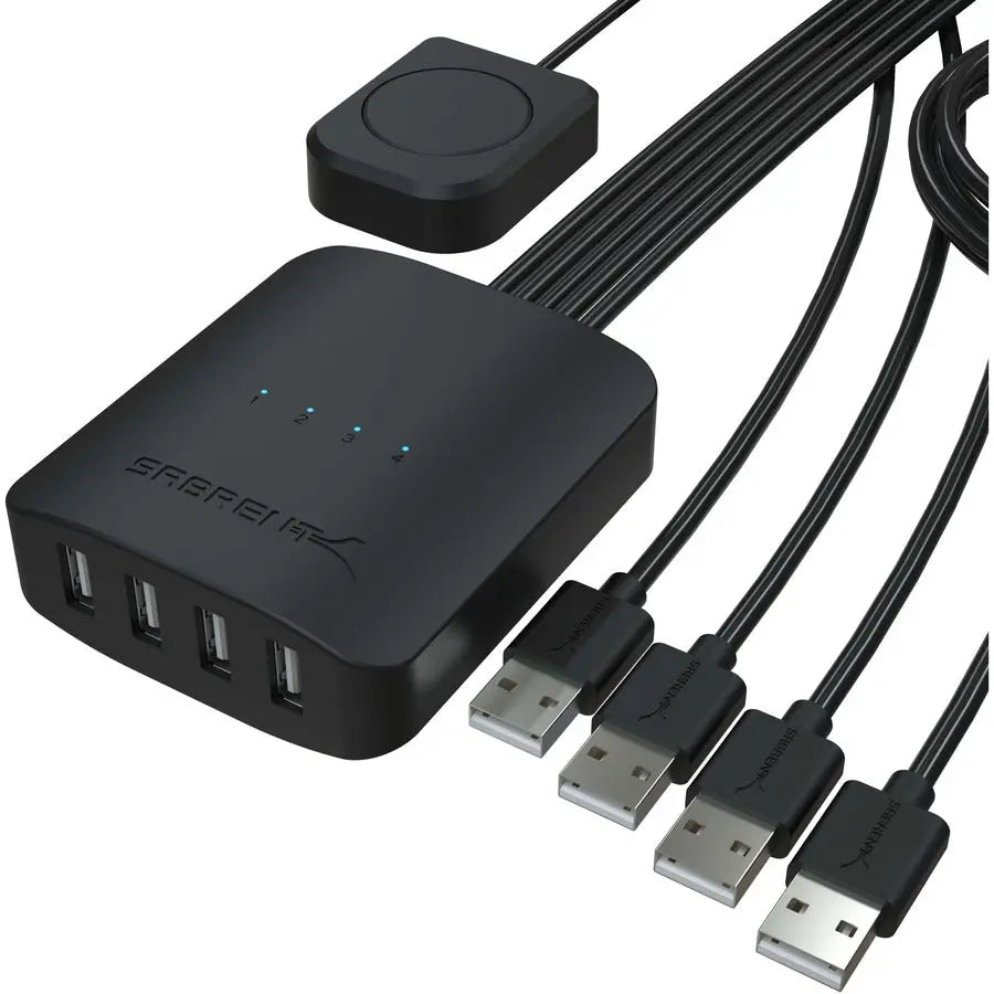 Sabrent USB-USS4 4-Port USB Sharing Switch for Multiple Computers and Peripherals