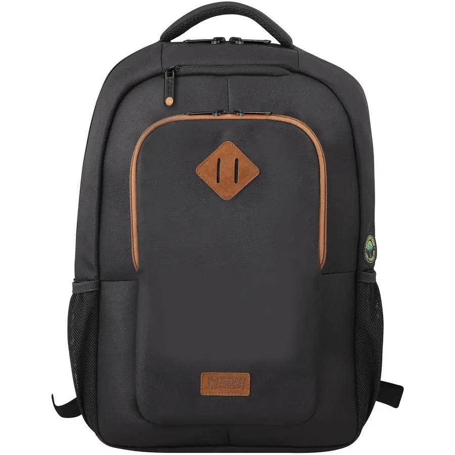 Urban Factory CYCLEE Eco Laptop Backpack for 15.6-Inch Laptops and 10.5-Inch Tablets - Black