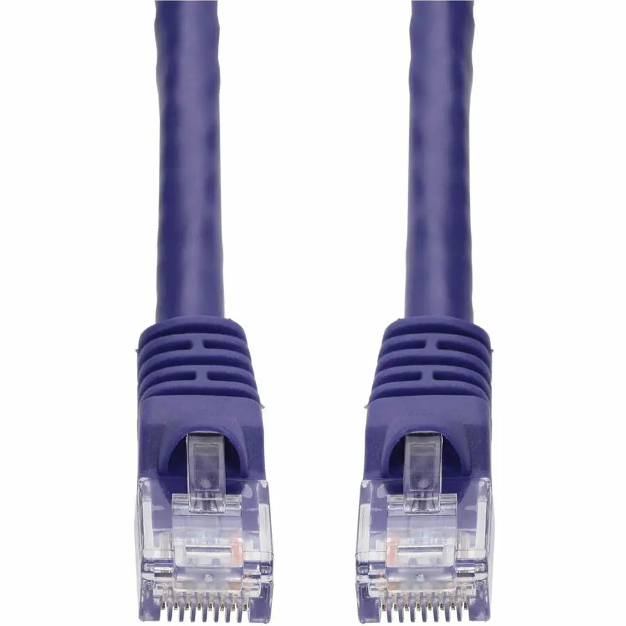 AddOn 100ft Purple CAT 6A PVC Ethernet Cable with Snagless Bubble Boot RJ-45 M/M