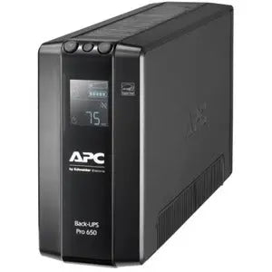 APC by Schneider Electric Back-UPS Pro BR650MI 650VA Tower UPS with Battery Backup and Surge Protection
