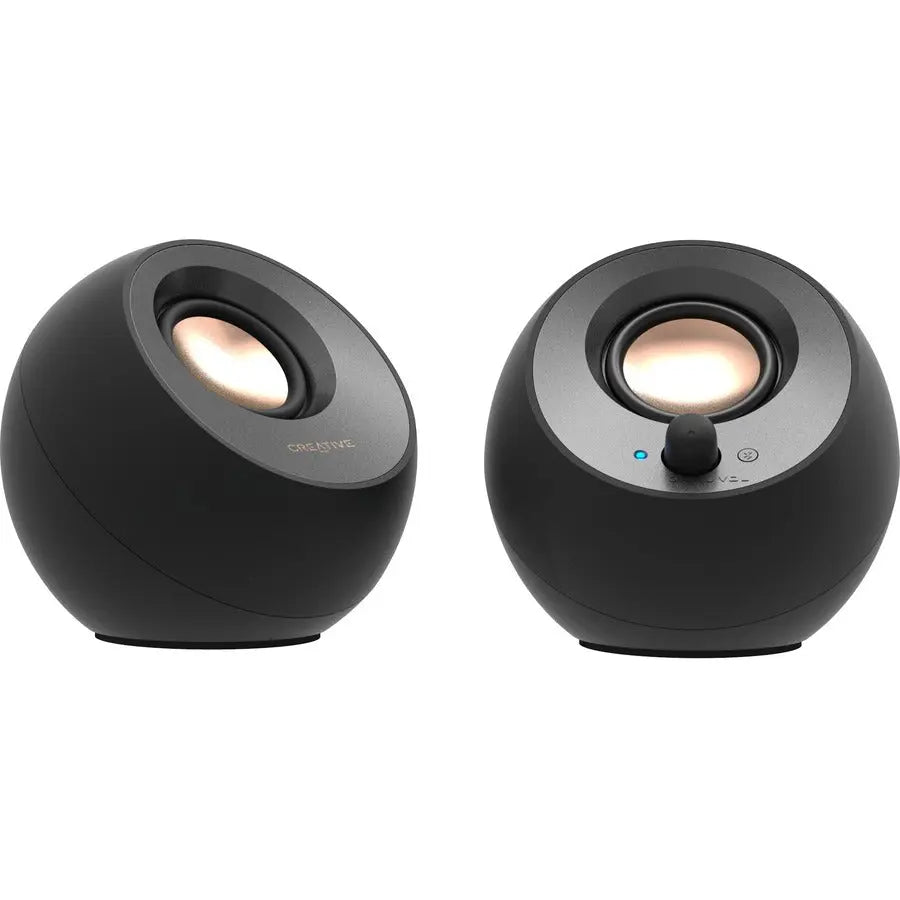 Creative Pebble V3 2.0 Bluetooth Speaker System with USB-C and Enhanced Acoustics - Black
